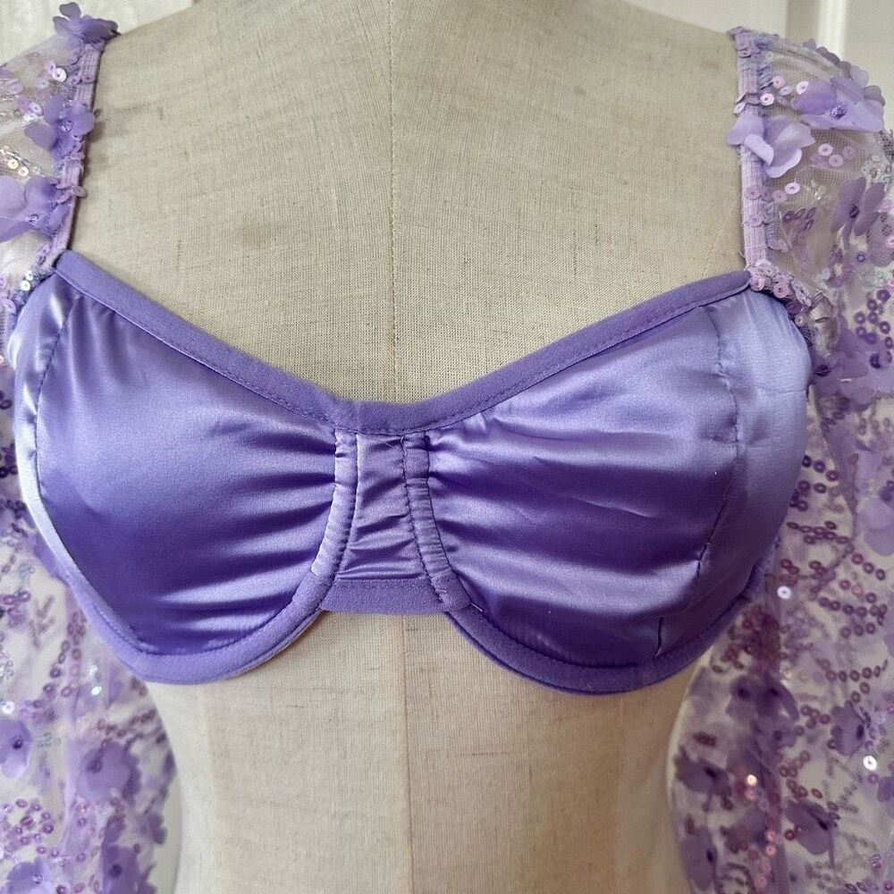 IHeartRaves purple genie dust sequin top - Picture 2 of 10